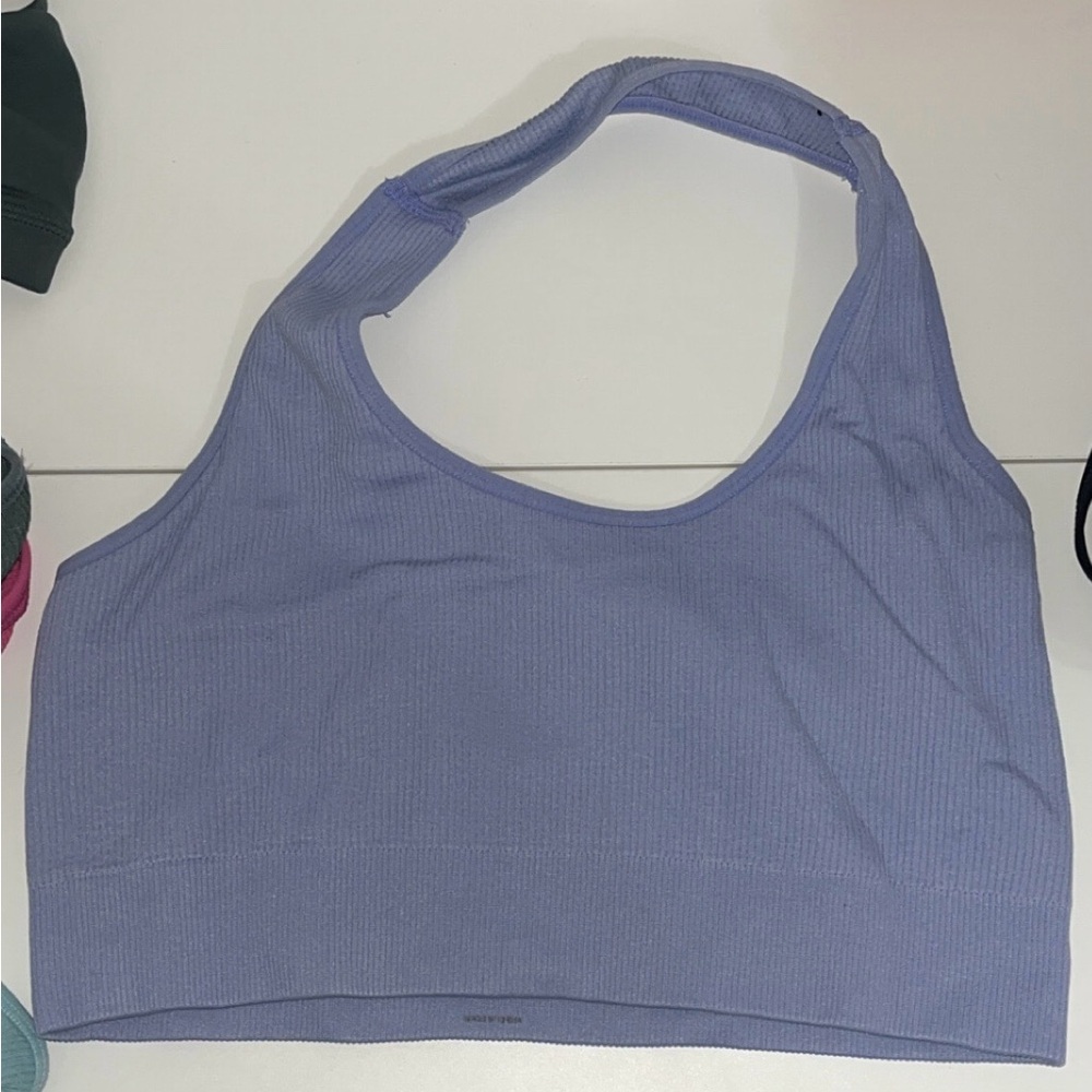 NVGTN Lilac halter Sports Bra